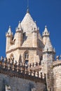 Lantern-tower over the crossing of Cathedral Se of Evora. Port